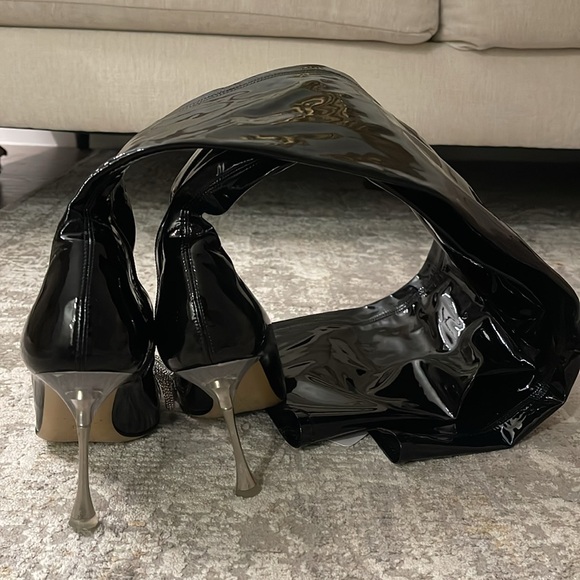 Mach & Mach 100mm Patent over-the-knee boots Size 38 - Picture 6 of 7